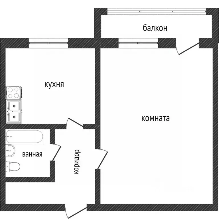 1-к кв. Свердловская область, Нижний Тагил ул. Циолковского, 2К3 (28.9 ... - Фото 1