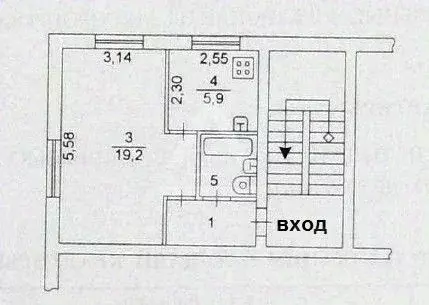 1-к кв. челябинская область, челябинск ул. евтеева, 5 (31.2 м) - Фото 1