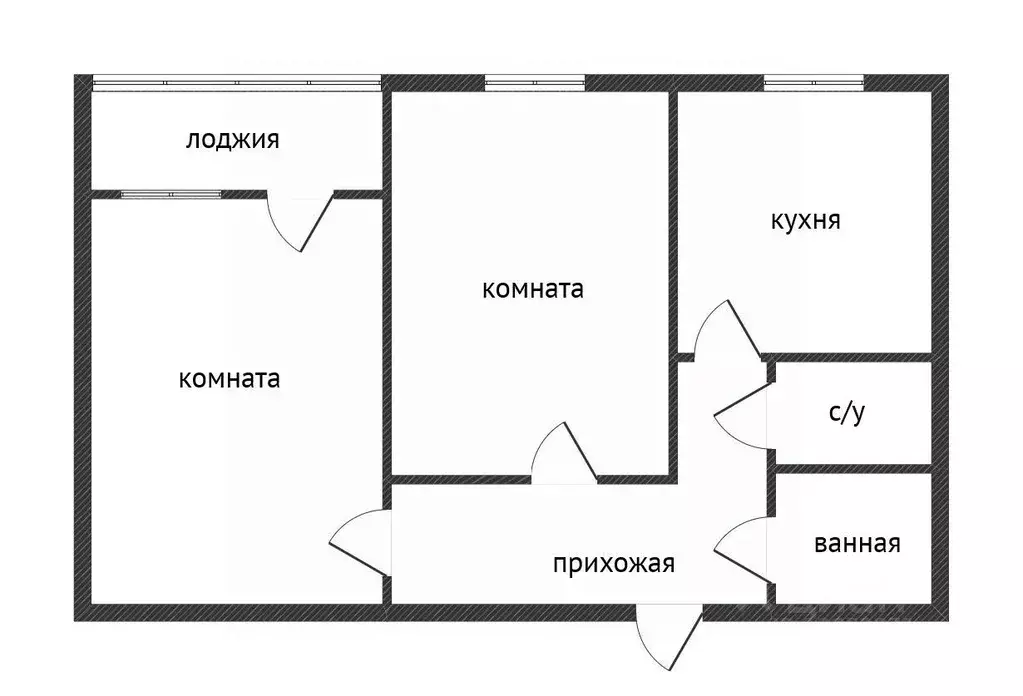 2-к кв. Приморский край, Владивосток ул. Добровольского, 7А (44.3 м) - Фото 1