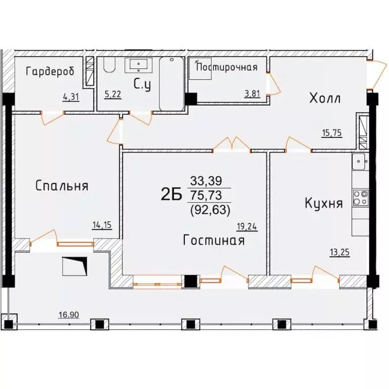 2-к кв. Дагестан, Дербент ул. Графа Воронцова, 78скА-2 (92.63 м) - Фото 0