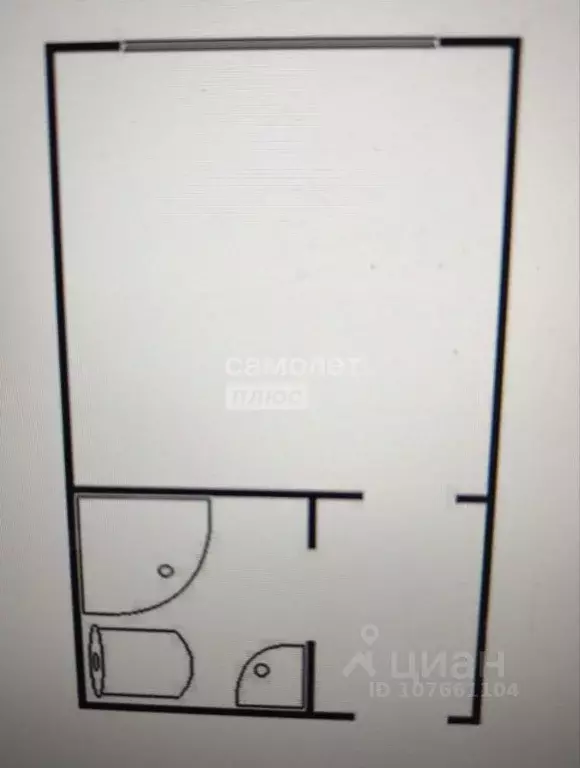 1-к кв. Липецкая область, Липецк ул. Циолковского, 5/1 (19.1 м) - Фото 2