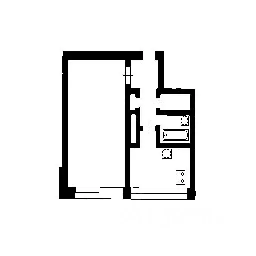 1-к кв. Санкт-Петербург ул. Сикейроса, 6К1 (31.0 м) - Фото 1