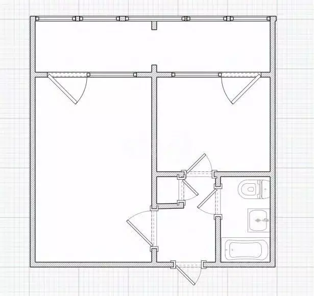 1-к кв. Костромская область, Волгореченск Парковая ул., 23 (39.0 м) - Фото 1