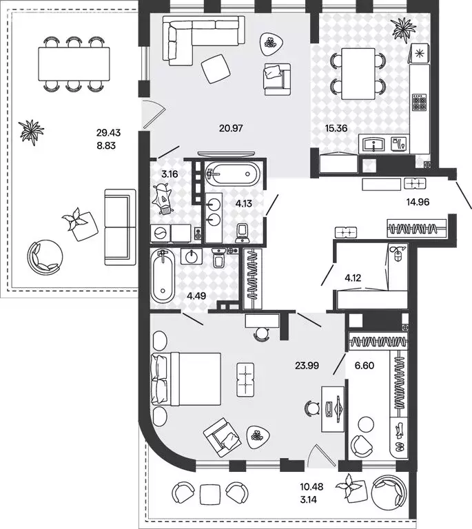 2-комнатная квартира: Калининградская область, Гурьевский ... - Фото 1