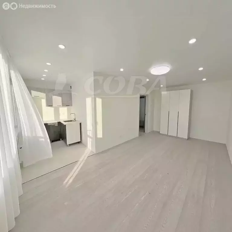 Квартира-студия: деревня Патрушева, улица Николая Гоголя, 9 (31.4 м) - Фото 1