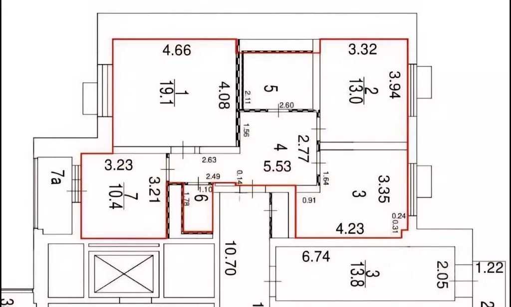 3-к кв. Москва Зеленый просп., 103 (75.5 м) - Фото 1