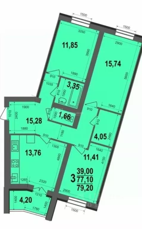 3-к кв. Владимирская область, Ковров ул. 9 Мая, 8 (79.2 м) - Фото 0