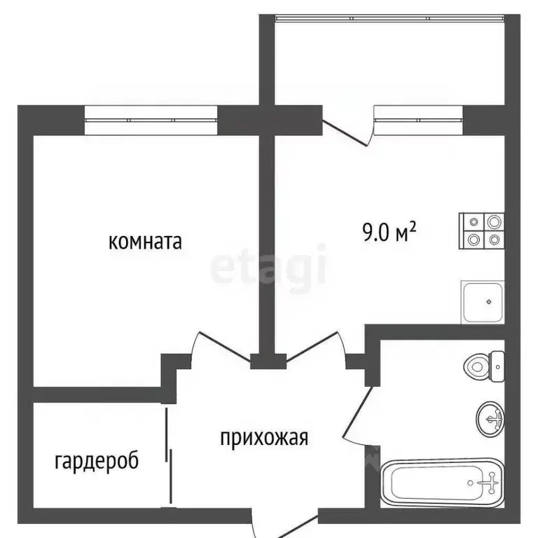 1-к кв. Ямало-Ненецкий АО, Тарко-Сале Пуровский район, ул. Геофизиков, ... - Фото 1