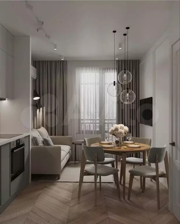 1-к. квартира, 40,7 м, 5/9 эт. - Фото 1