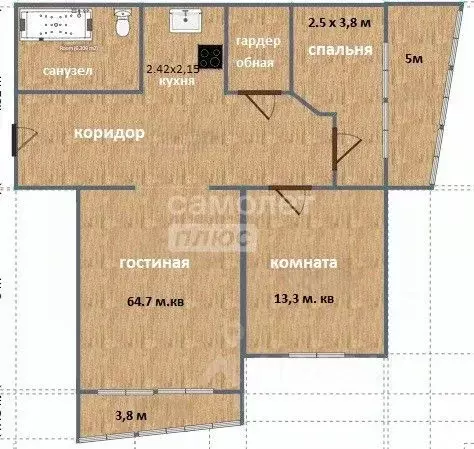 2-к кв. Московская область, Одинцово ул. Чистяковой, 8 (64.0 м) - Фото 1