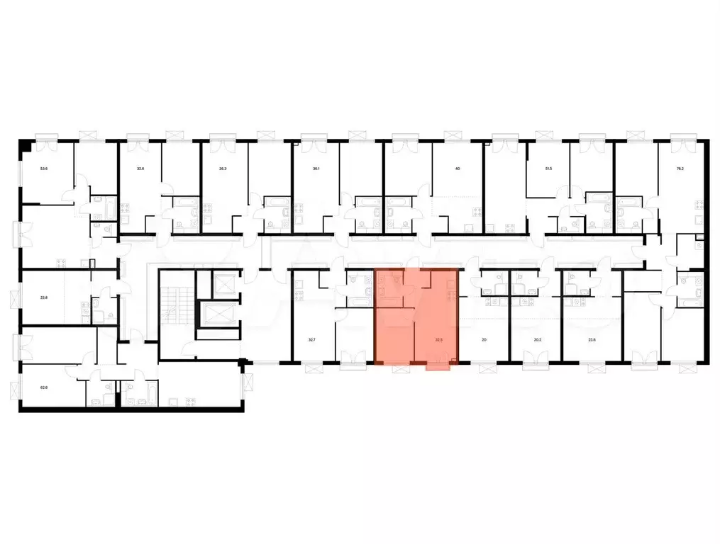 1-к. квартира, 32,5 м, 7/9 эт. - Фото 1