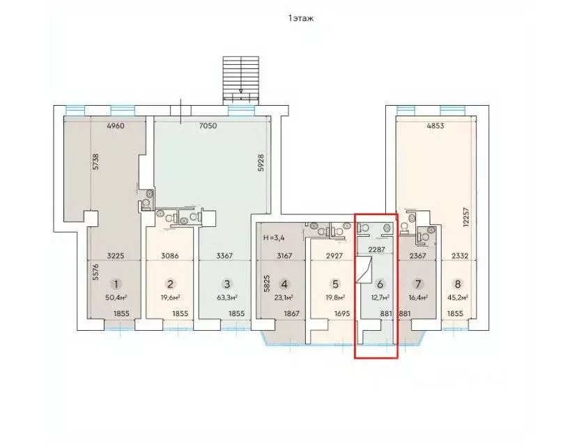 Торговая площадь в Москва Ленинградский просп., 33К3 (13 м) - Фото 1