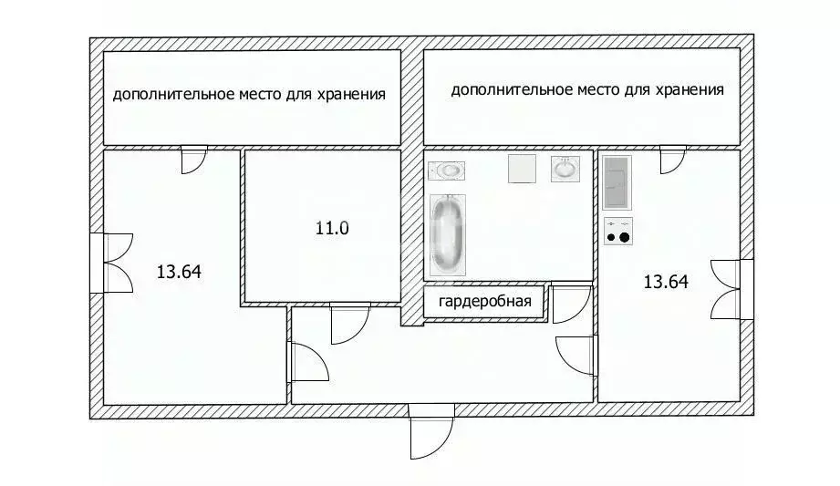 2-к кв. Ульяновская область, Ульяновск ул. Гафурова, 76 (51.5 м) - Фото 1