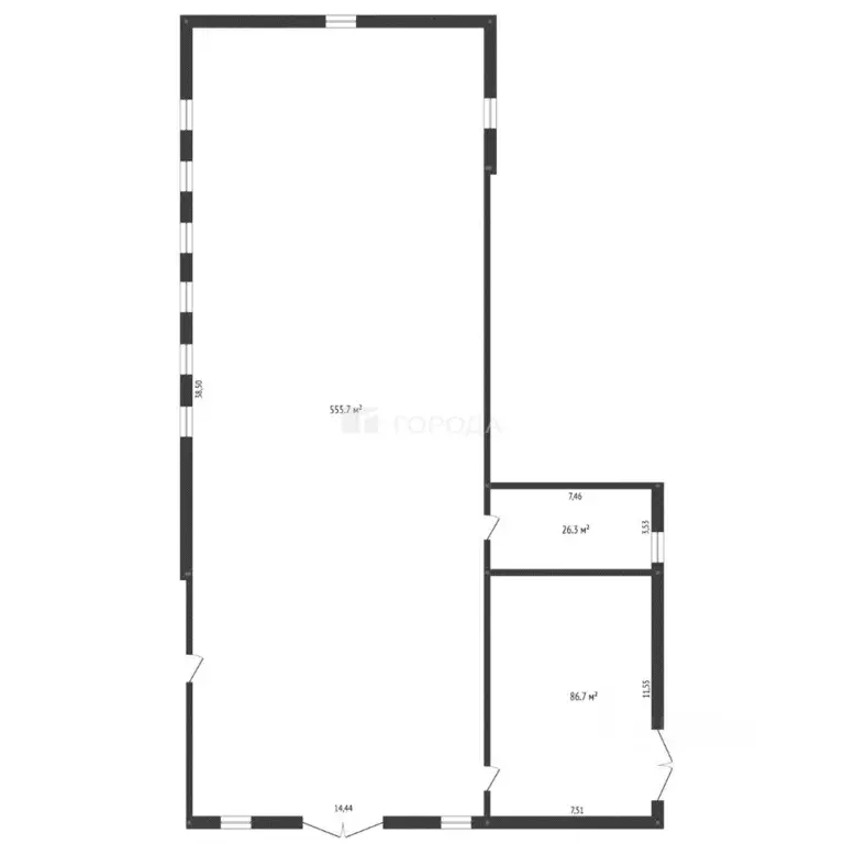 Склад в Кемеровская область, Прокопьевск ул. Правды, 29/1 (681 м) - Фото 2