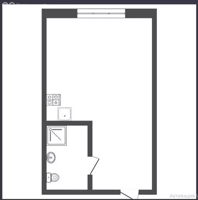 Квартира-студия: посёлок городского типа Зеленогорский, Центральная ... - Фото 1