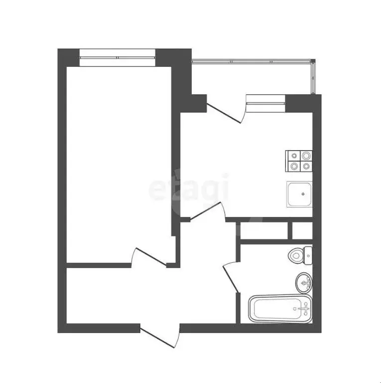 1-комнатная квартира: Воронеж, Ленинский проспект, 215В (41 м) - Фото 1