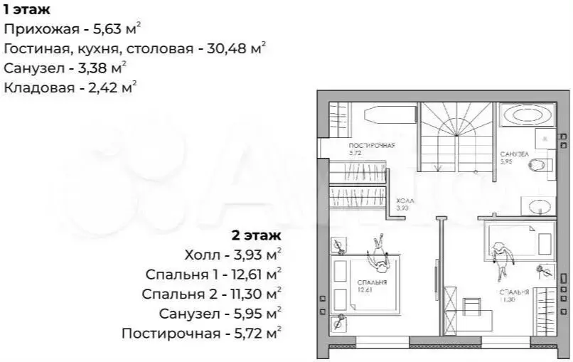 Дом 85 м на участке 2 сот. - Фото 1