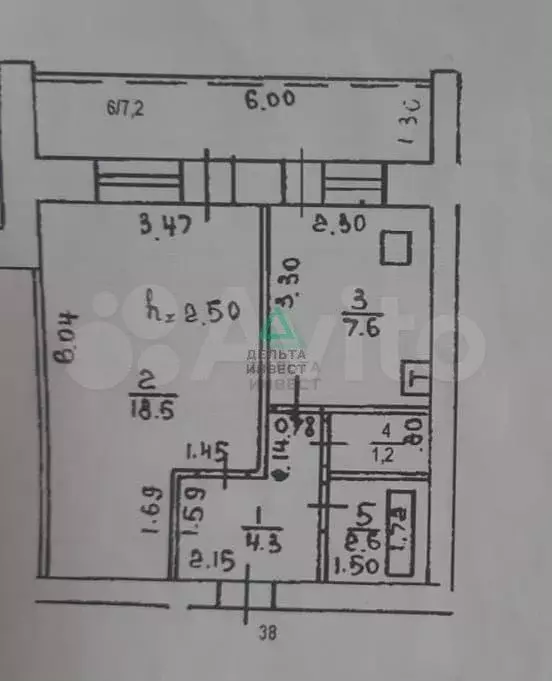 1-к. квартира, 34,2 м, 1/9 эт. - Фото 0