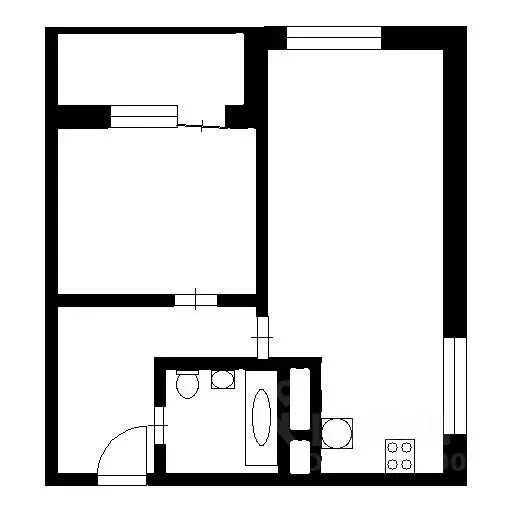 2-к кв. Воронежская область, Воронеж ул. Загоровского, 1 (45.2 м) - Фото 2