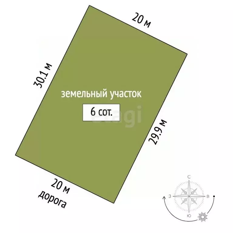 Участок в Крым, Симферопольский район, с. Мирное  (6.0 сот.) - Фото 1