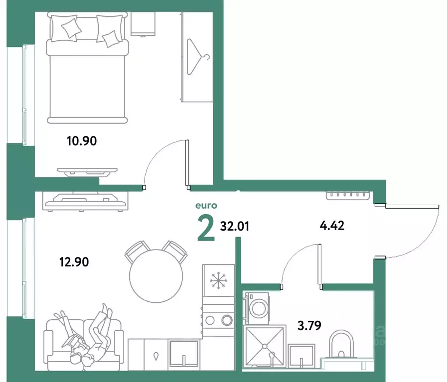2-к кв. Свердловская область, Екатеринбург муниципальное образование, ... - Фото 1