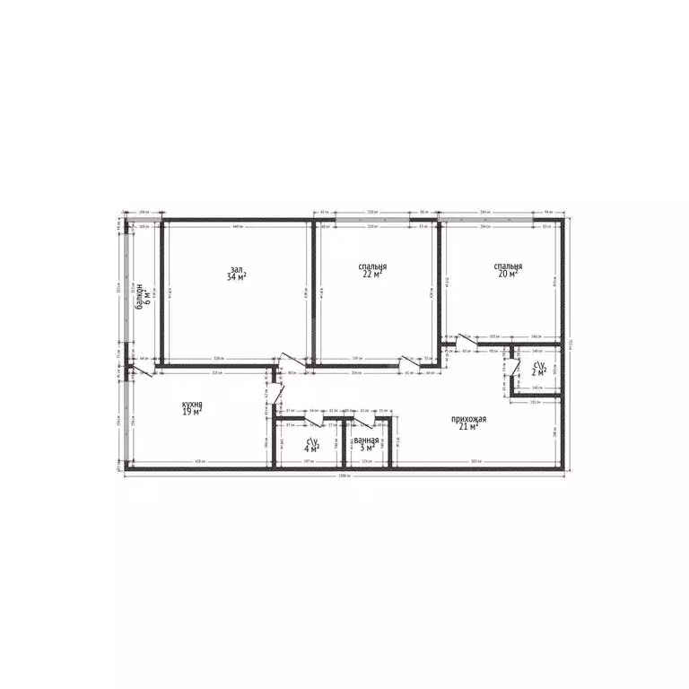3-комнатная квартира: Махачкала, улица Юсупова, 65 (131.5 м) - Фото 1