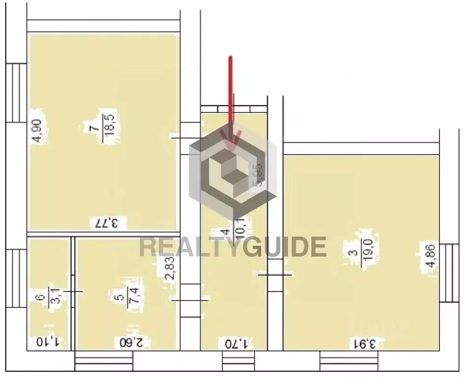 Офис в Москва ул. Водников, 2 (58 м) - Фото 1