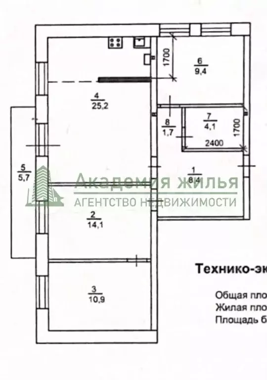 4-к. квартира, 78 м, 3/4 эт. - Фото 0