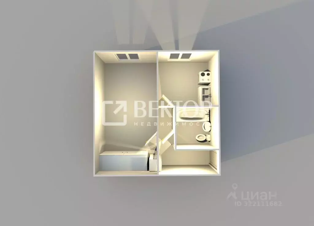 1-к кв. Ярославская область, Ярославль ул. 8 Марта, 12А (31.0 м) - Фото 2