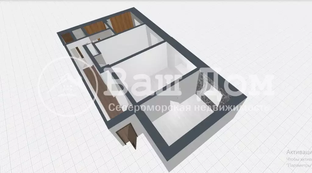 3-к кв. Мурманская область, Североморск ул. Сафонова, 24 (71.0 м) - Фото 1