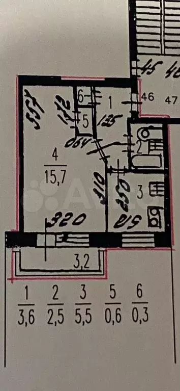 1-к. квартира, 28,2 м, 2/5 эт. - Фото 0