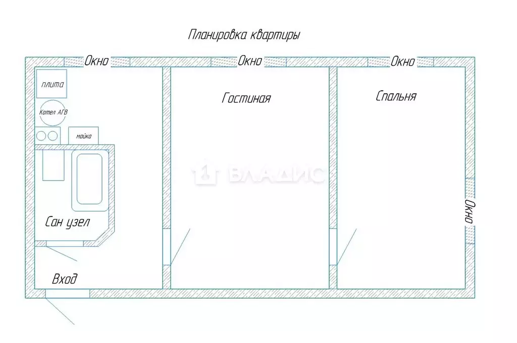 2-к кв. Нижегородская область, Бор ул. Максима Горького, 96 (37.2 м) - Фото 2