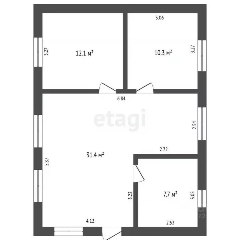 Дом в Башкортостан, Стерлитамак Путеец СНТ,  (65 м) - Фото 1