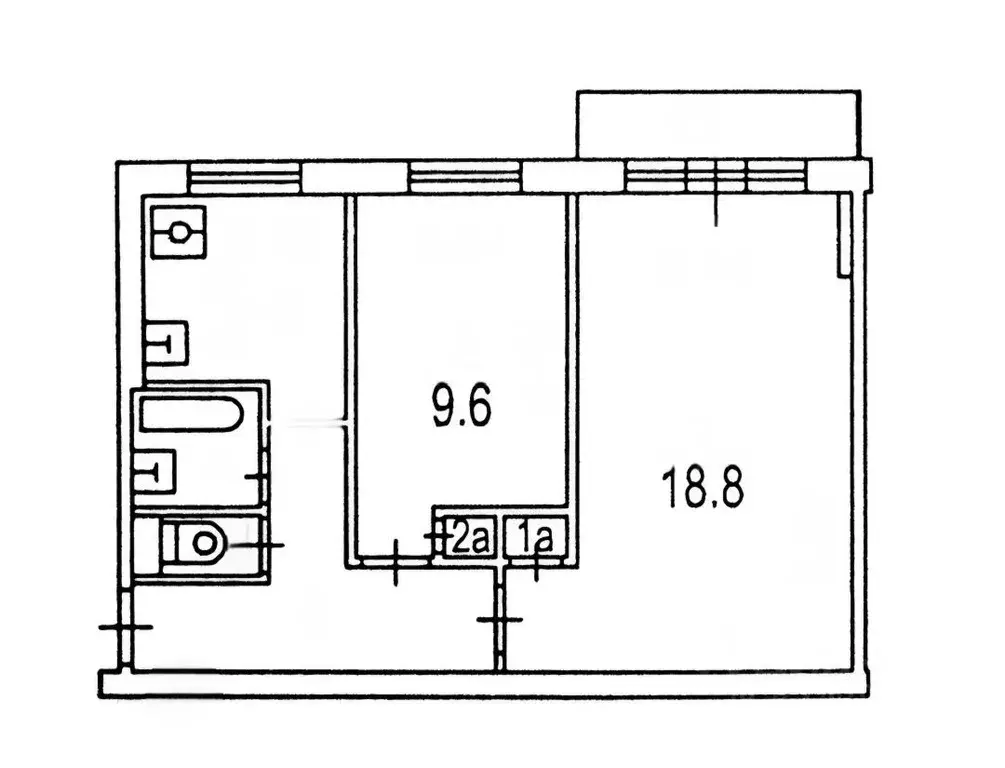 2-к кв. Москва ул. Фабрициуса, 27К2 (43.0 м) - Фото 1