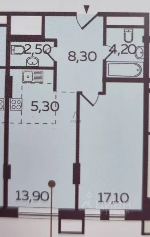 2-к кв. Московская область, Люберцы ул. Кирова, 11 (51.3 м) - Фото 1