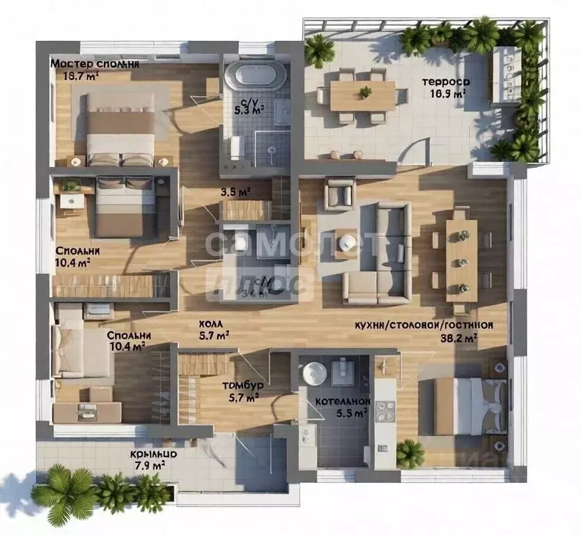 Дом в Московская область, Домодедово Бор кп, 80 (155 м) - Фото 2