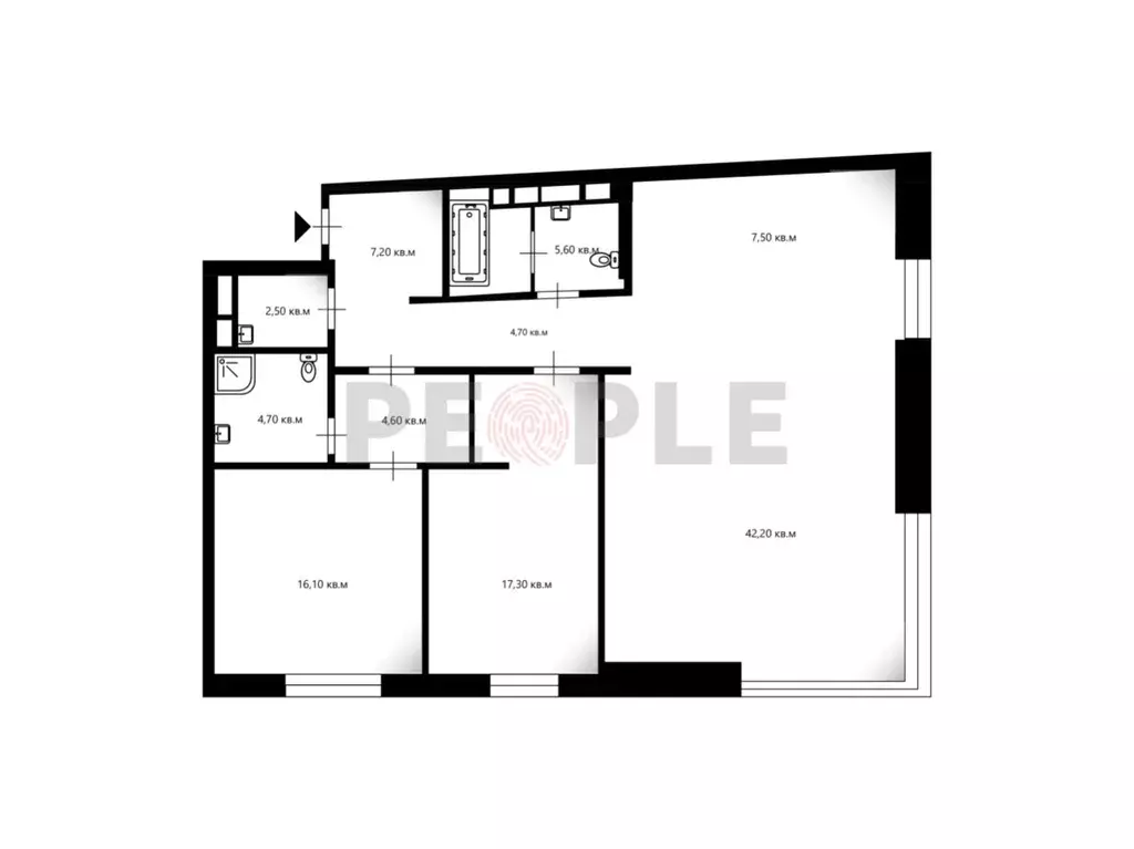 3-к кв. Москва Мосфильмовская ул., 1к2 (112.4 м) - Фото 2