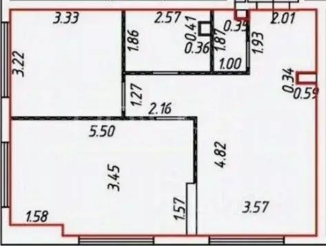 Квартира, 2 комнаты, 59 м - Фото 2