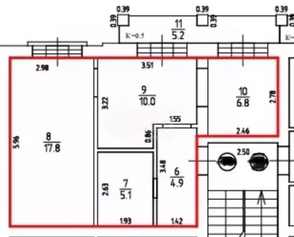 2-к кв. Калининградская область, Калининград Дачная ул., 8 (44.6 м) - Фото 2