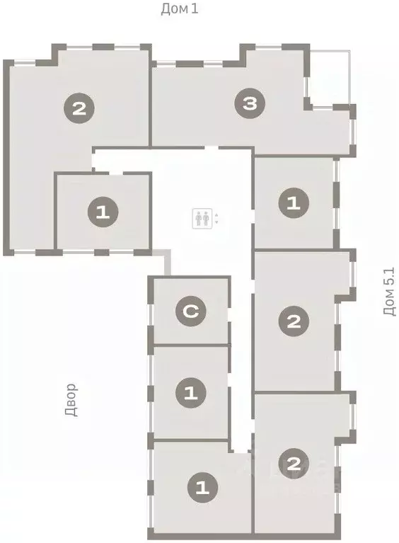 2-к кв. Тюменская область, Тюмень Мысовская ул., 26к2 (61.15 м) - Фото 1