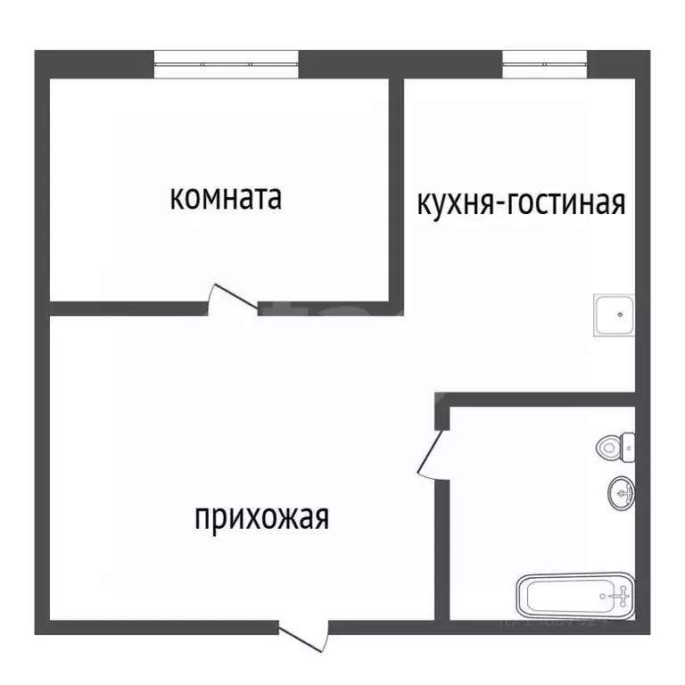 1-к кв. Иркутская область, Иркутск ул. Бородина, 4 (44.2 м) - Фото 2