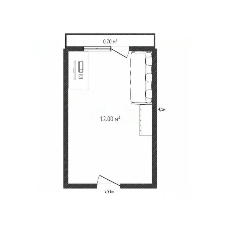 Комната Брянская область, Брянск Литейная ул., 44А (13.0 м) - Фото 2