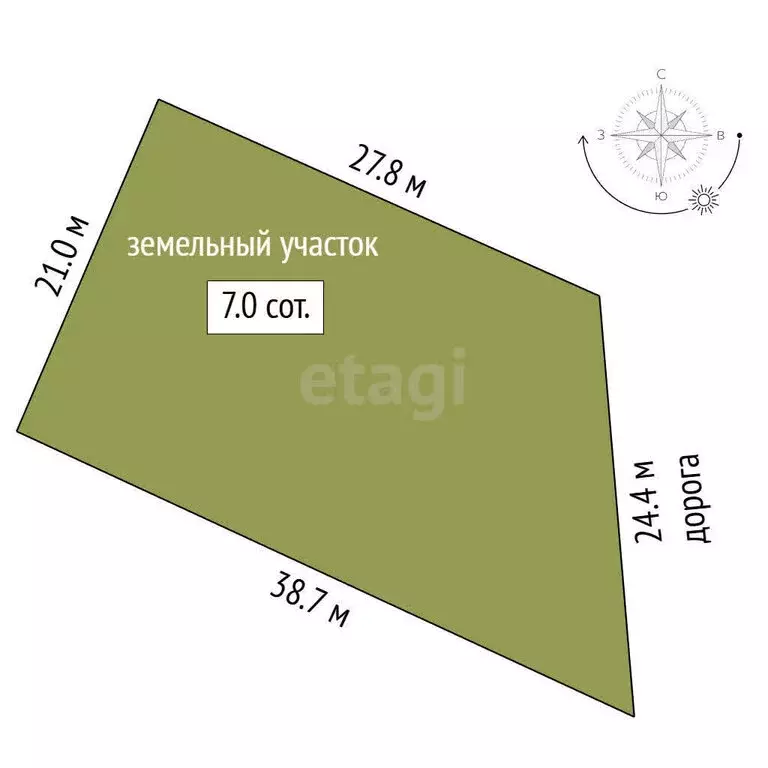 Участок в Севастополь, садоводческое товарищество Сатурн, аллея ... - Фото 1