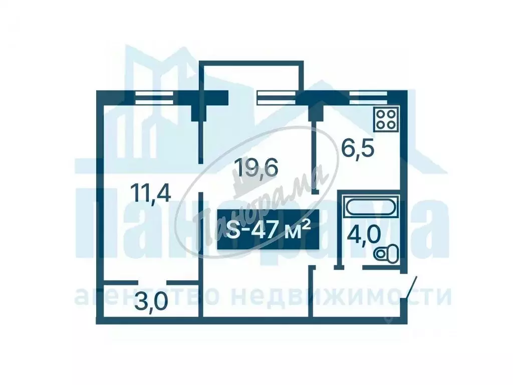 2-к кв. Калужская область, Калуга ул. Глаголева, 6 (47.0 м) - Фото 2
