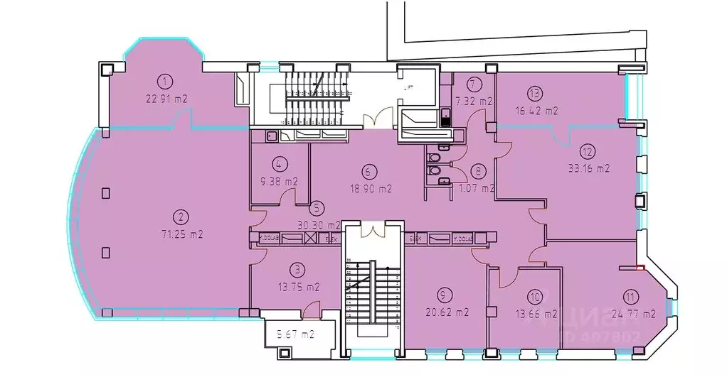 Офис в Москва Последний пер., 19 (351 м) - Фото 1
