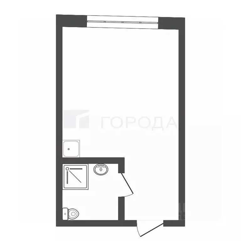 1-к кв. Кемеровская область, Новокузнецк ул. Климасенко, 1/2 (17.1 м) - Фото 1