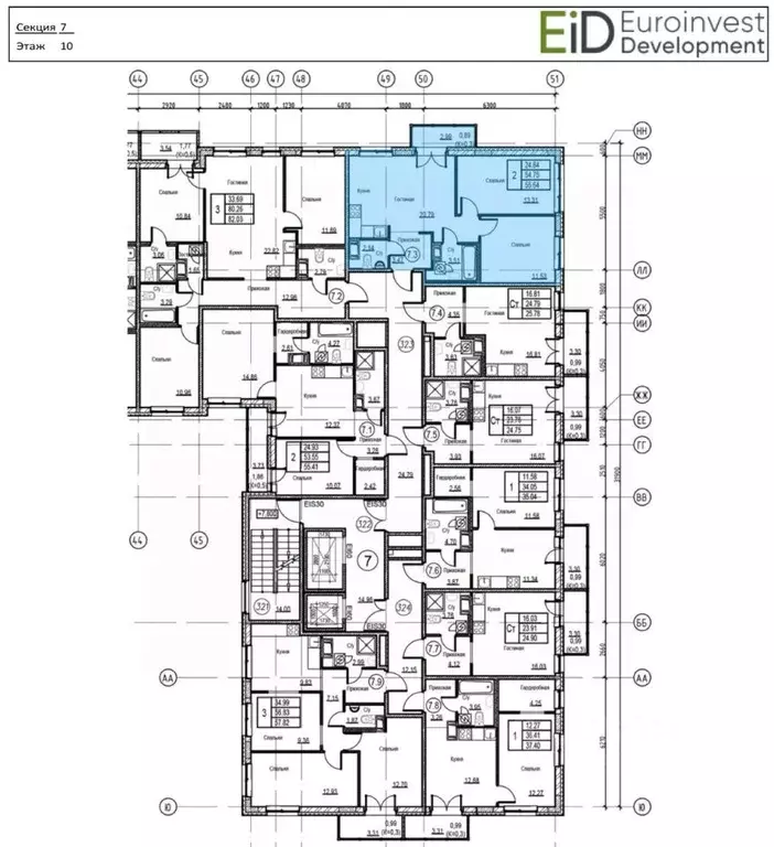 2-к кв. Ленинградская область, Кудрово г. Всеволожский район, ... - Фото 2