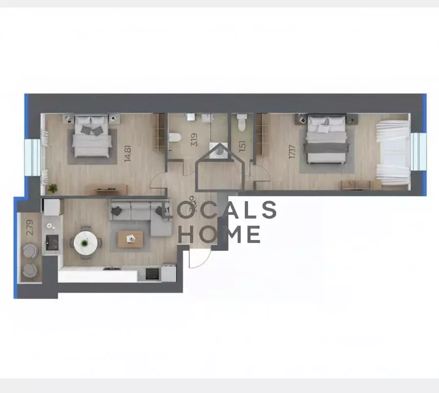 2-к кв. Рязанская область, Рязанский муниципальный округ, с. Дядьково ... - Фото 2