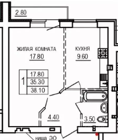 1-к кв. Саратовская область, Саратов ул. 1-я Благодатная, 3 (38.1 м) - Фото 1