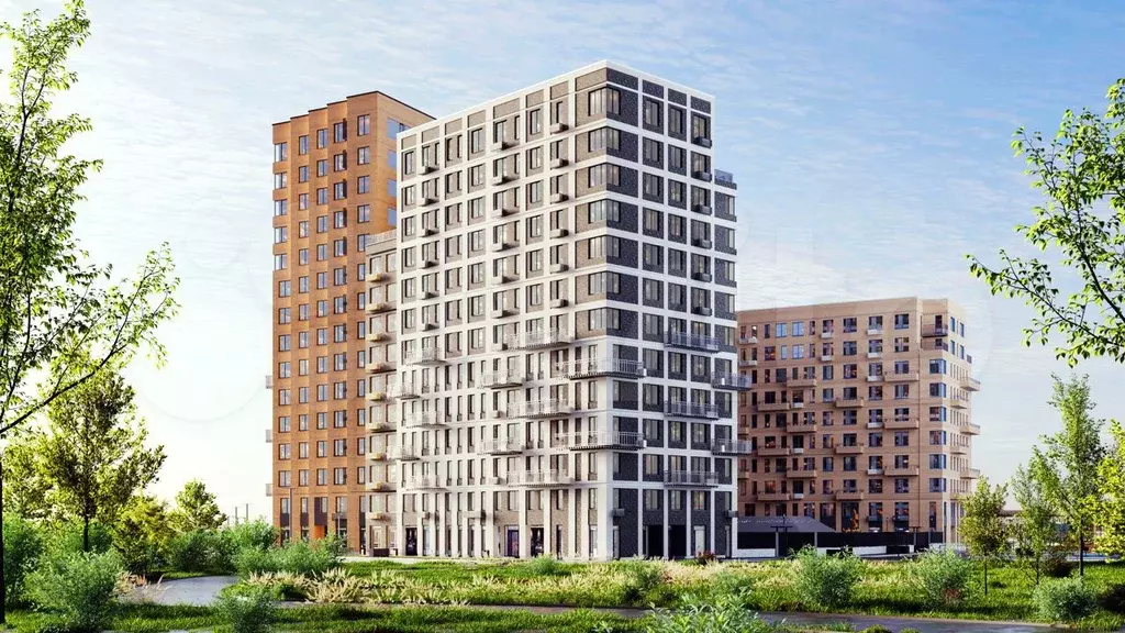 3-к. квартира, 65,4 м, 7/15 эт. - Фото 1